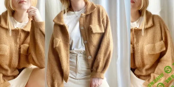 [Вязание] Вязаный жакет бомбер Maves Jacket [Вяжи.ру] [Sharins]