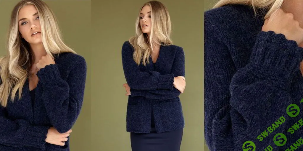 [Вязание] Жакет из толстой пряжи Midnight [Вяжи.ру] [Ким Харгривз]