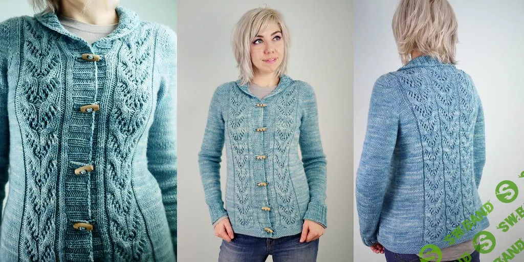 [Вязание] Жакет с ажурными косами Crinaeae [Вяжи.ру] [Tori Gurbisz.]