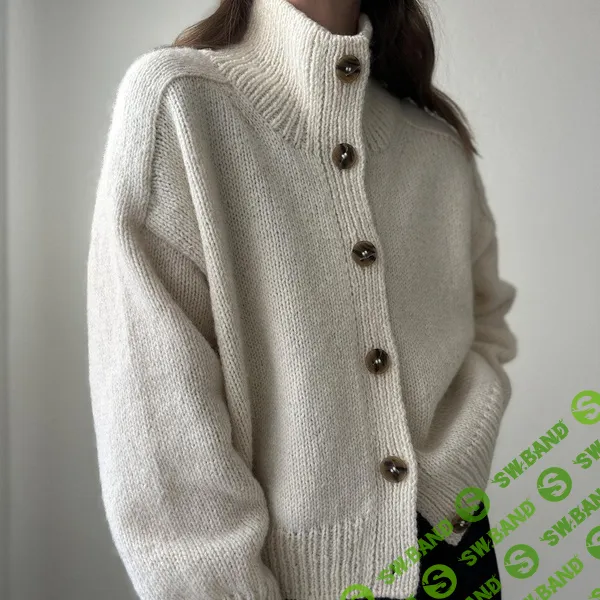 [Вязание] Жакет спицами Lakes Jacket — базовый вязаный жакет на пуговицах [Вяжи.ру] [Hailey Smedley]