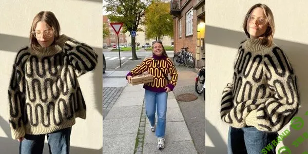 [Вязание] Жаккардовый свитер Wave Sweater [Вяжи.ру] [Spektakel - Mie Firring]