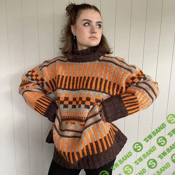 [Вязание] Жаккардовый унисекс свитер Simone sweater [Вяжи.ру] [Stine Erikstad]