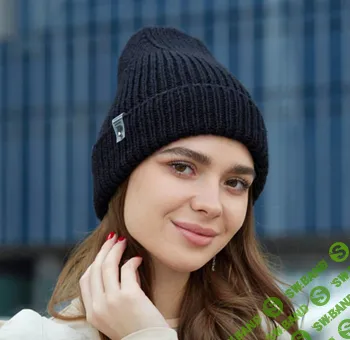 [Вязание] Женская шапка спицами с отворотом [HelenMiniola]