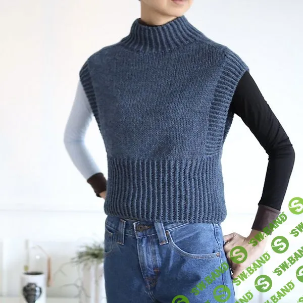 [Вязание] Жилет без швов Sleek Slipover [Вяжи.ру] [Руи Ямамуро]