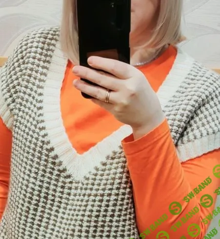 [Вязание] Жилет с V-горловиной [boosty] [Оля Сережина]