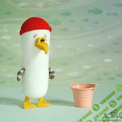 [Вязаные игрушки] Чайка [Екатерина Клепукова]