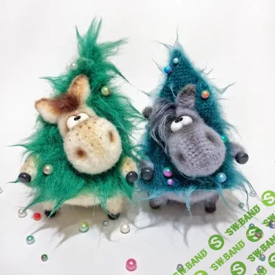 [Вязаные игрушки] Лошадка в Ёлке [Мария Тепулян]