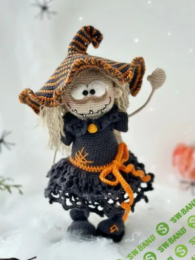 [Вязаные игрушки] Маленькая ведьмочка [Светлана Малярик]