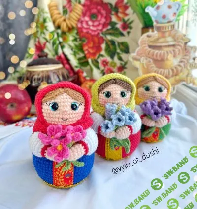 [Вязаные игрушки] Матрешка [vyju_ot_dushi] [Баева Ирина]