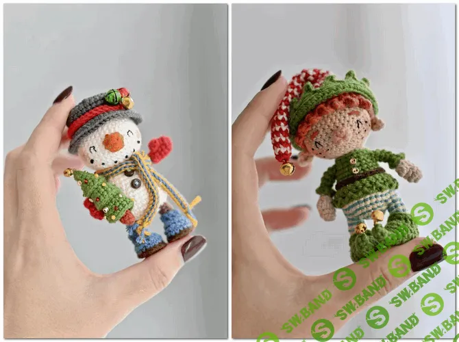 [Вязаные игрушки] Сет новогодних игрушек 2 [funny hook] [Светлана Максименко]