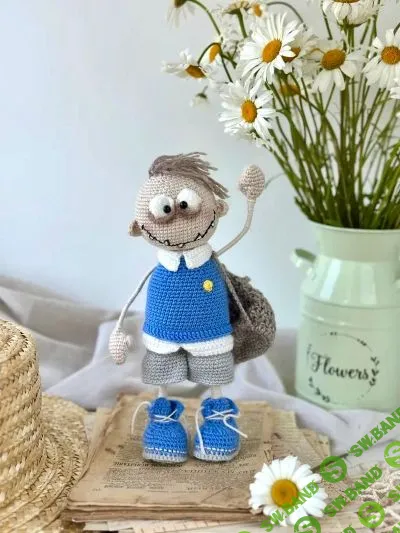 [Вязаные игрушки] Школьник-монстрик [Светлана Малярик]