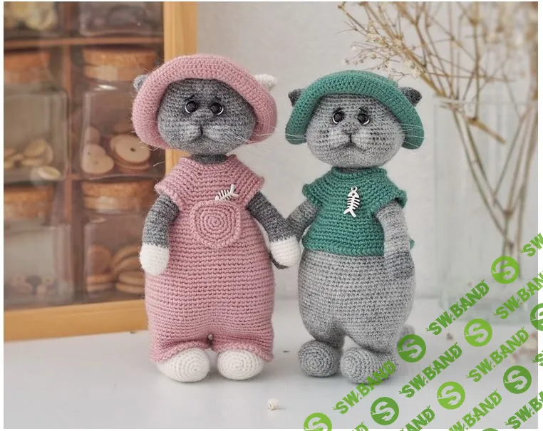 [Вязаные игрушки] Замурчательные котики [Елена Химинченко]