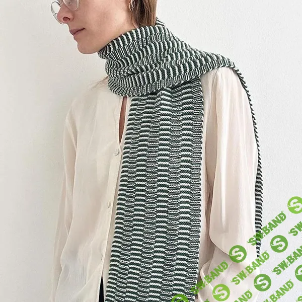 [Вяжи.ру, Alice Hoyle] Вязаный спицами шарф в стиле унисекс Agnes (2026)