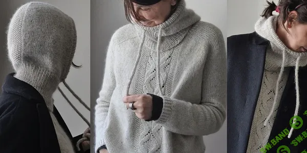 [Вяжи.ру, Ankestrick] Капор-капюшон связанный спицами без швов Lenu (2026)