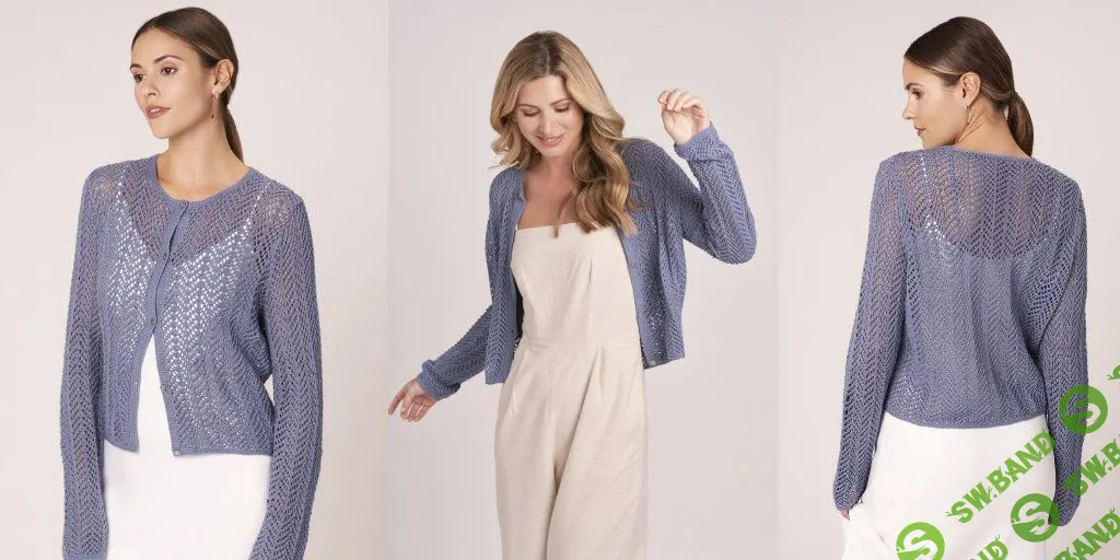 [Вяжи.ру] Ажурный кардиган Shaker (2023)