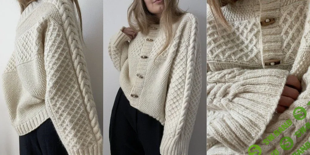 [Вяжи.ру] Кардиган оверсайз Haraboji (2023)