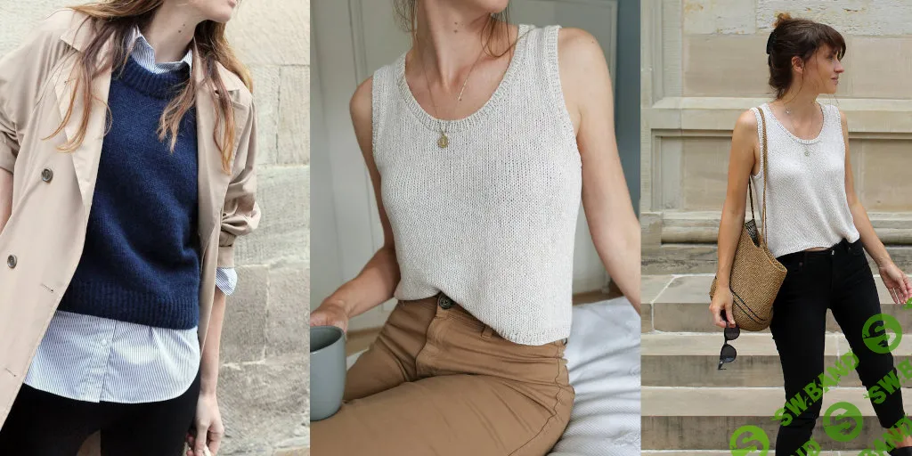 [Вяжи.ру] Майка и безрукавка спицами Thea (2024)