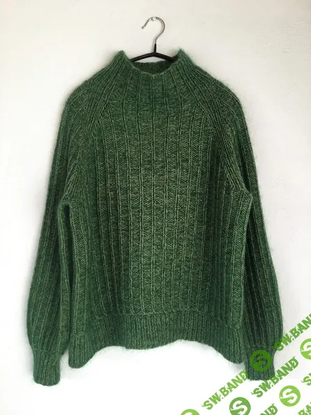 [Вяжи.ру] Пуловер резинкой спицами сверху Lunefuld (2024)