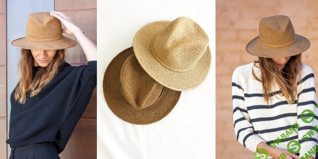 [Вяжи.ру] Шляпа из рафии Lucca (2024)