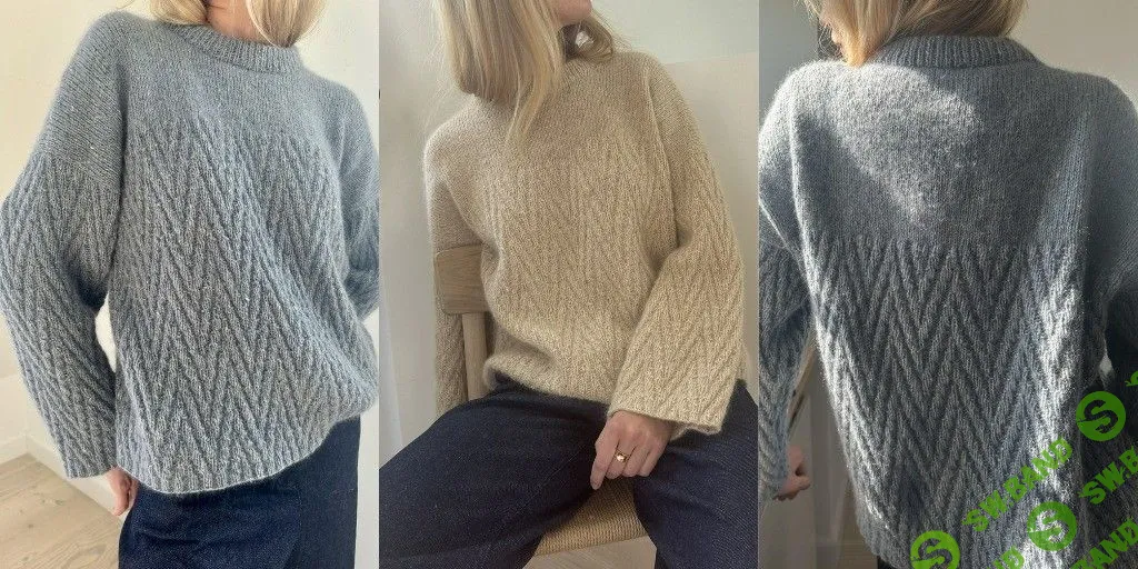 [Вяжи.ру] Стильный свитер оверсайз Woodlark (2023)