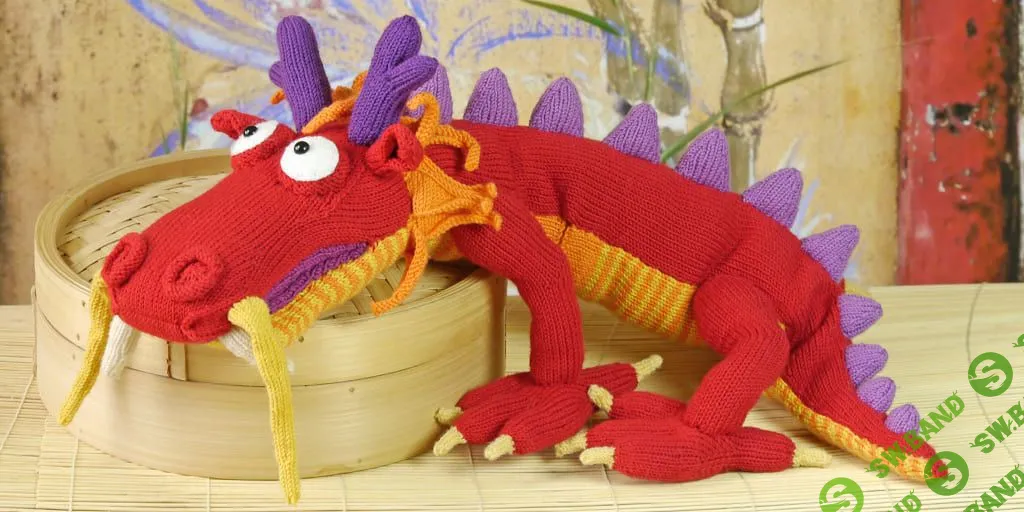 [Вяжи.ру] Вязаный спицами китайский дракон Long-Long (2023)