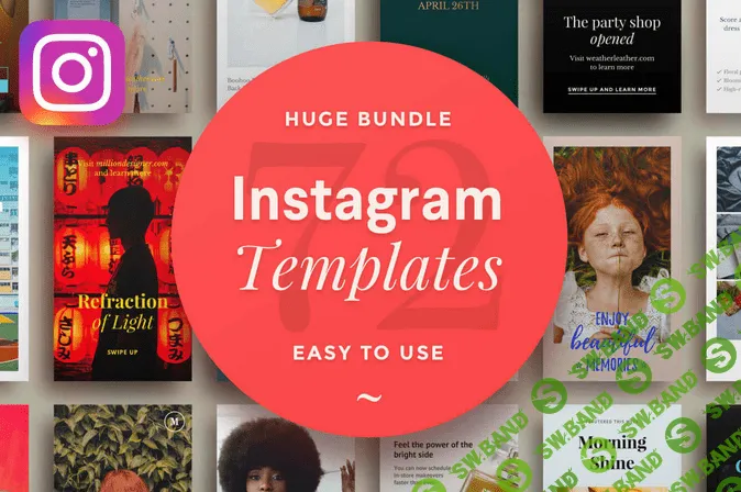 [Vladimir Kudinov] Более 70 профессиональных шаблонов для Instagram (2018)