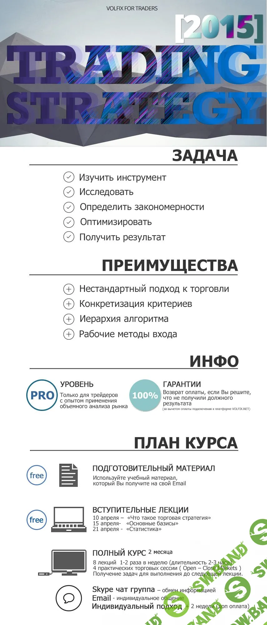 [volfix] Высокоэффективная торговая стратегия. Исследование - Разработка - Практикум (2015)