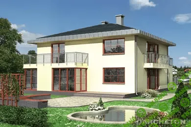 [volmarsoft] Проект дома 12,2 м х 14,6 м 2 этажа