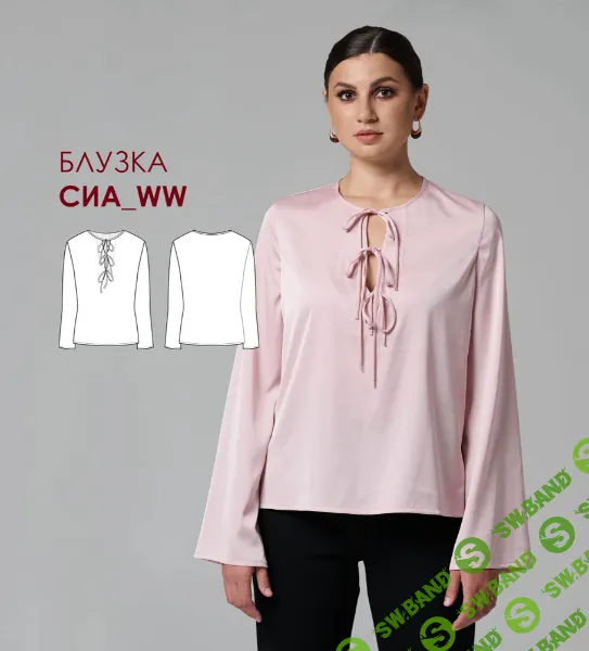 [Выкройки] Блузка Сиа. Размер 42-50. Рост 160-166 [whitewaterdress]