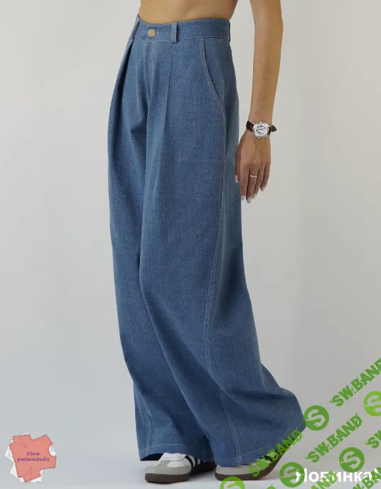 [Выкройки] Брюки/джинсы Твист. Размер 40-54. Рост 168 [elenapatternstudio]