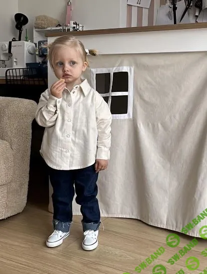 [Выкройки] Детская рубашка оверсайз. Размеры 74-122 [Your-tailor]