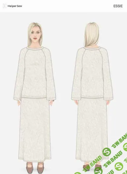 [Выкройки] Джемпер Essie. ОГ 84-104. Рост 161-166 [Helpersew]