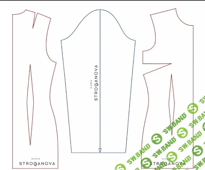 [Выкройки] Лекала по основе полочки, спинки и рукава. Размеры 40-64 [Олеся Строганова]