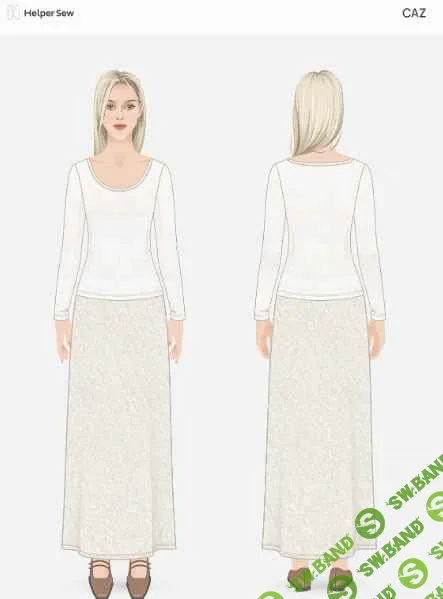 [Выкройки] Лонгслив Caz. ОГ 84-104. Рост 161-166 [Helpersew]