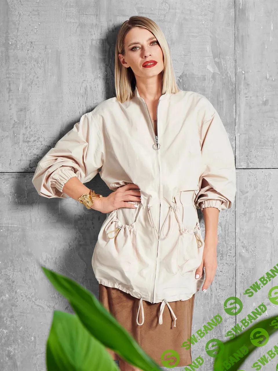 [Выкройки] Парка с объёмными рукавами №111 [Burda 3/2024]