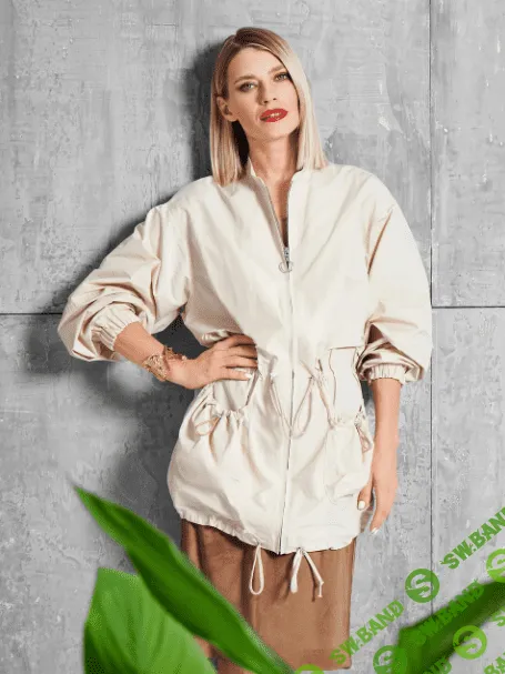 [Выкройки] Парка с объёмными рукавами №111. Размеры 36-46 [Burda 3/2024]