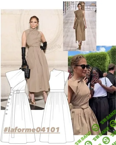 [Выкройки] Платье 04101. Размеры 42, 44, 46. Рост 164 [LaForme] [Софья Ерошевская]