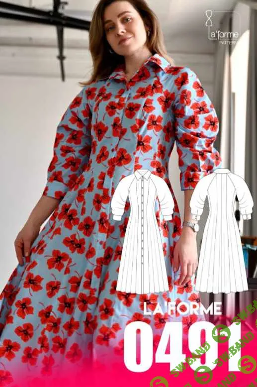 [Выкройки] Платье 0491. Размеры 42-52. Рост 170 [LaForme]