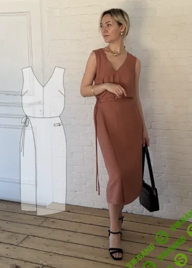 [Выкройки] Платье #33. Размер 40-50. Рост 164-170 [mint_moon_easy]