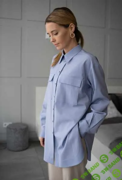 [Выкройки] Рубашка прямая Alexandra A. Размер 42-52. Рост 162-166 [Кристина Юсупова]