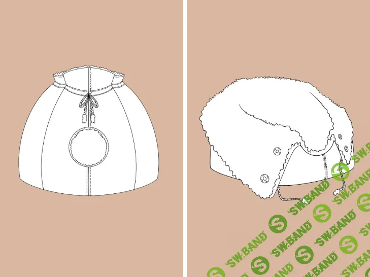 [Выкройки] Выкройка домика для кота. Коллекция с котиками «Миу» [Выкройки легко]