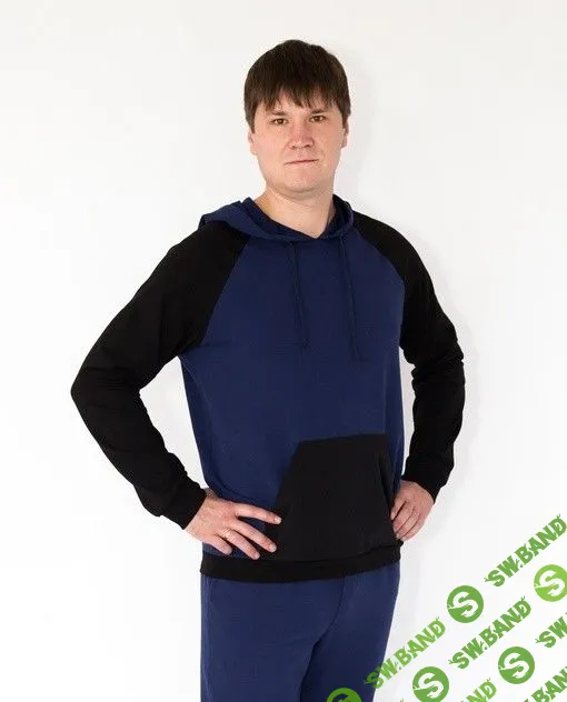 [Выкройки] Худи-свитшот "Паркер" 2 в 1 мужской. Размеры 44-62 [Мария Новоселова]