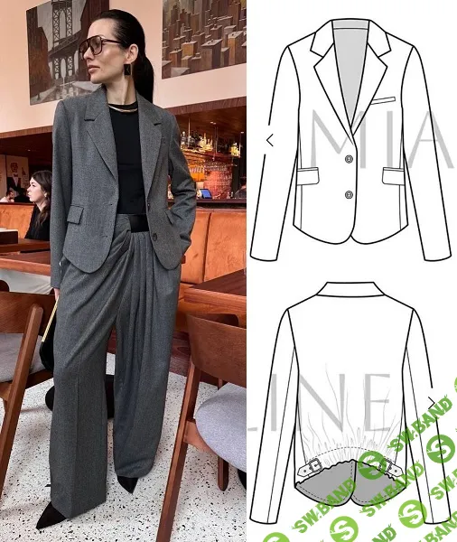 [Выкройки] Жакет 76. Размер 46 рост 158-164 [mialine]