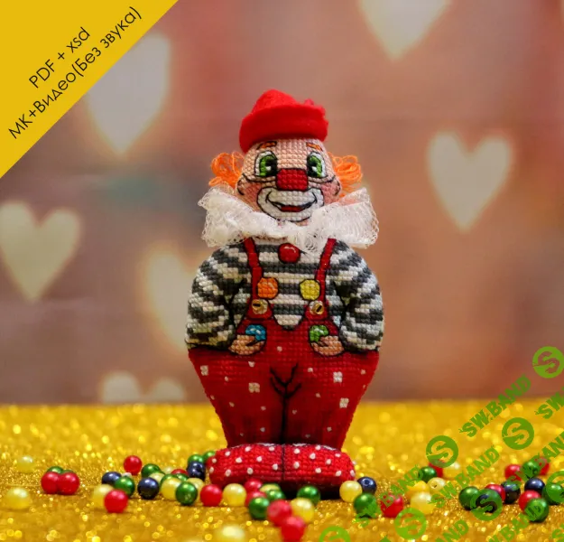 [Вышивка] Клоун [rinkazee] [Марина Хачанова, Наталья Рубцова]