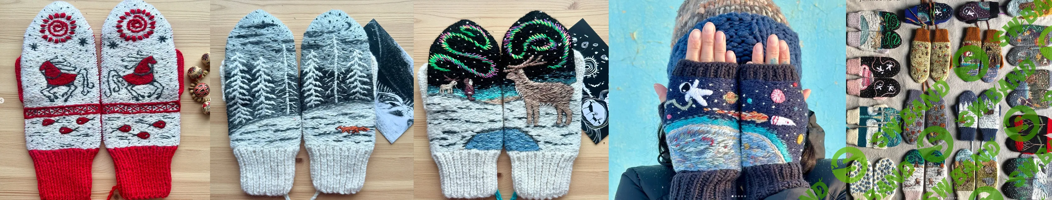 [Вышивка] Курс по вышивке на варежках [Юлия Целкова]