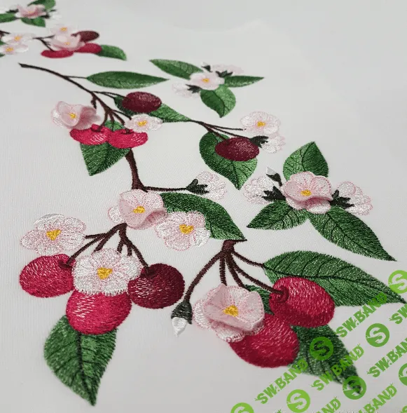 [Вышивка] Набор дизайнов машинной вышивки «Цветущая вишня» [Birochka] [Ирина Бочарова]