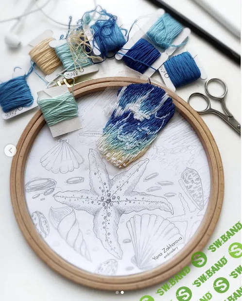 [Вышивка] Современная вышивка на фатине [Яна Захарова]