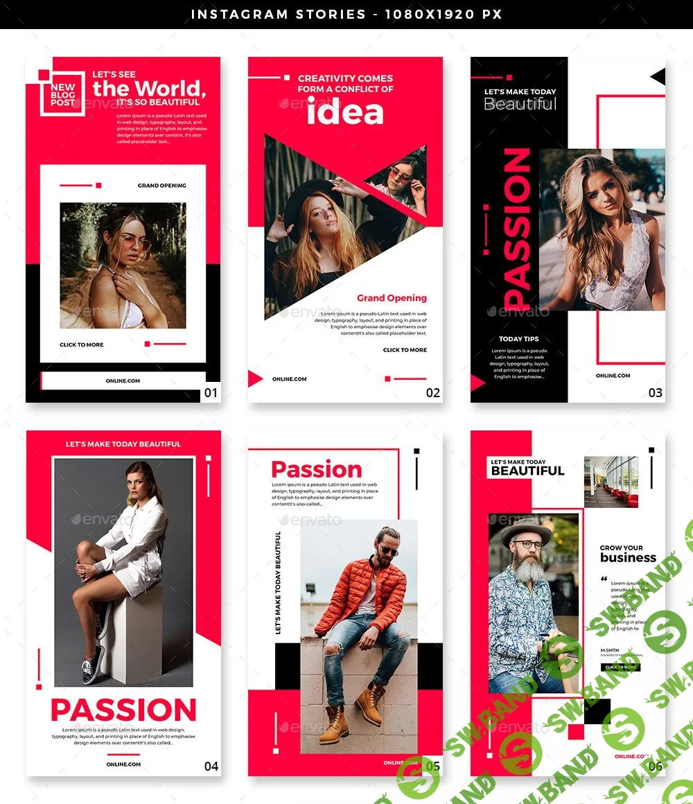 [webwall] 25 шаблонов Instagram Stories