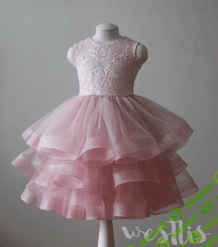 [Westlis] Детское платье с регилином и кружевной спинкой (2020)