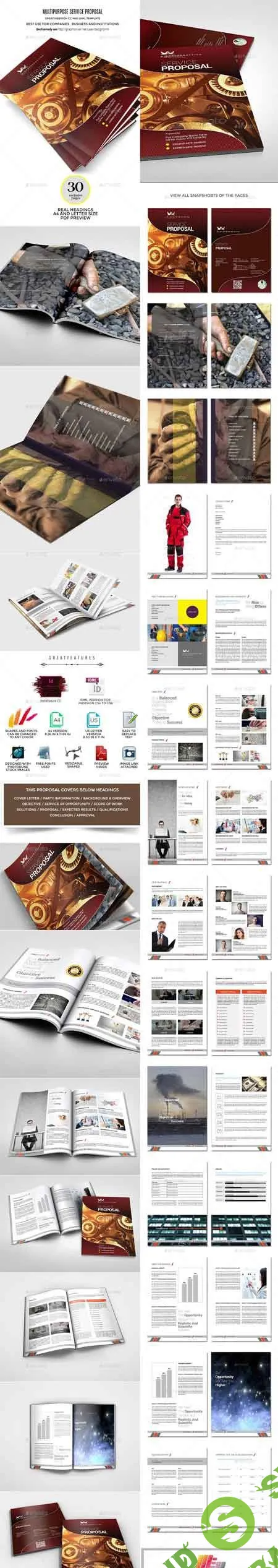 Wings Multipurpose InDesign Service Proposal